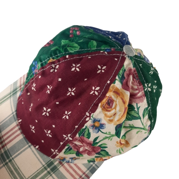 1997 Vintage Longaberger Patchwork Baseball Cap - Picture 3 of 8